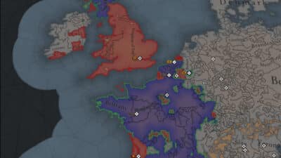 Image of France and England in Europa Universalis V