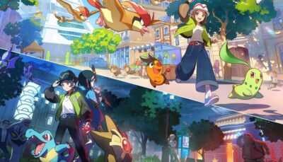 Trainers exploring Lumiose City in Pokémon Legends: Z-A, with bright daytime scenes full of energy and a mysterious nighttime atmosphere showcasing the city’s vibrant dual nature.