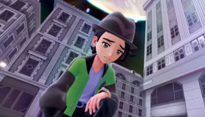 A sad trainer in Hyperspace Lumiose from Pokémon Legends: Z-A DLC Mega Dimension
