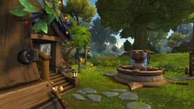 Picture of WoW Midnight Beta's player housing Neighbourhood feature