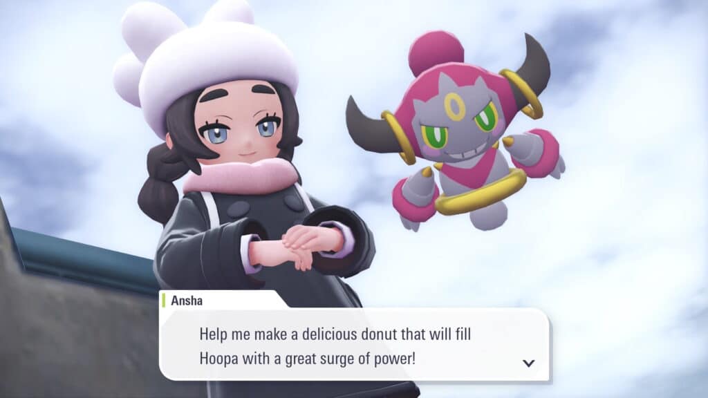 The image shows a mythical Pokémon named Hoopa