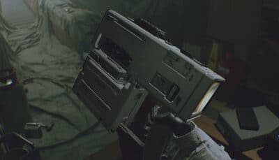 The C.A.T. tool held by the player in ROUTINE inside the lunar base