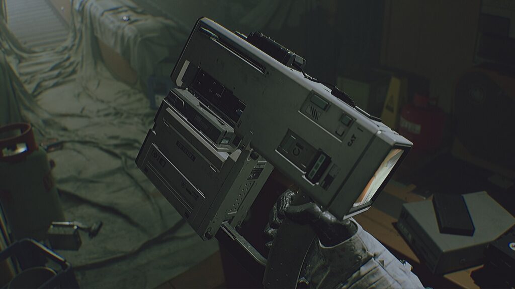 A rugged vintage style camera prop lies ready as a unique gamer gift