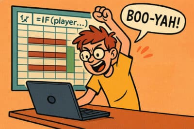 Character jumping at Excel success