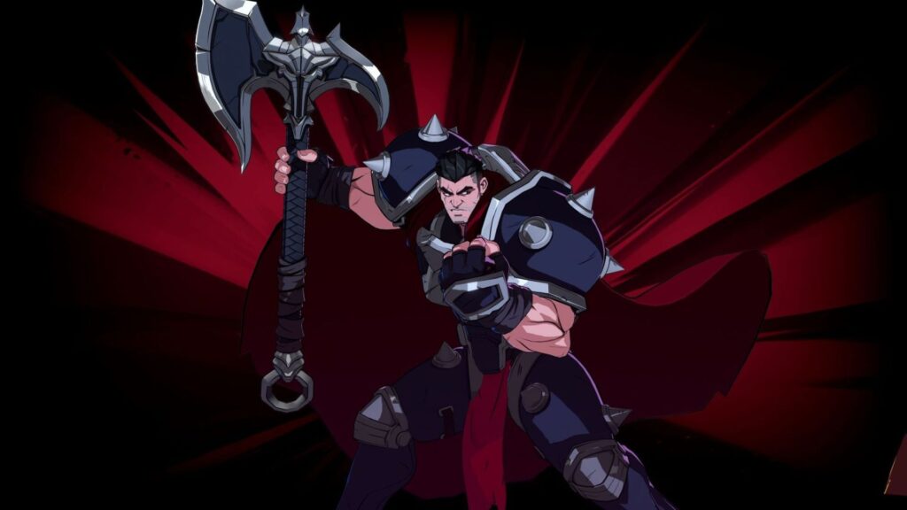 ジンクスは2XKOで自信に満ちた笑みを浮かべながら、武器から巨大な光弾を発射する。