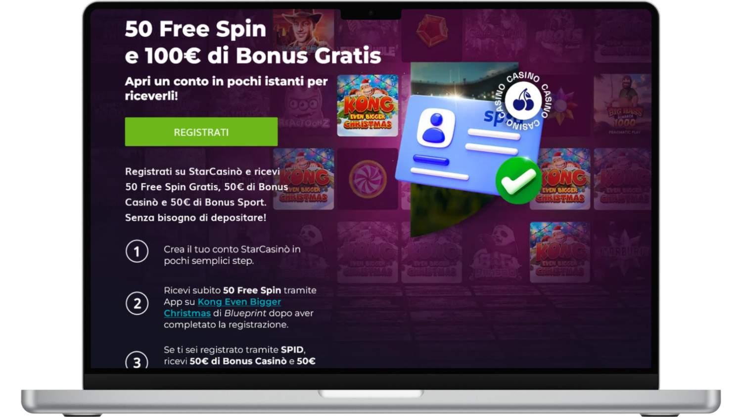 Bonus Starcasinò SPID