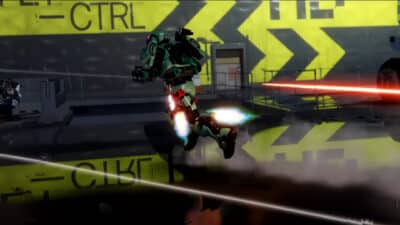 Picture of the destryoer runner moving fast in Bungie's Marathon game.