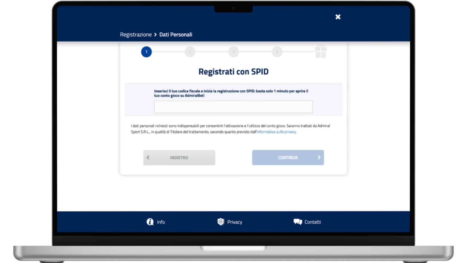 Casino online con SPID: AdmiralBet