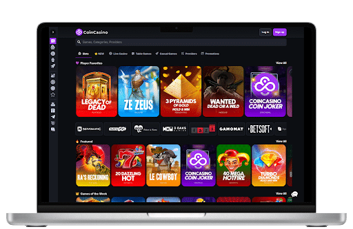 CoinCasino - top no account casino for fast payouts