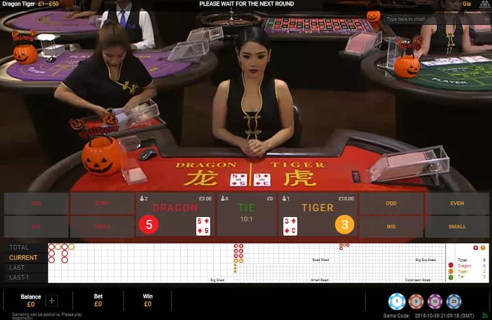 Dragon Tiger có nhiều kiểu cược khác nhau
