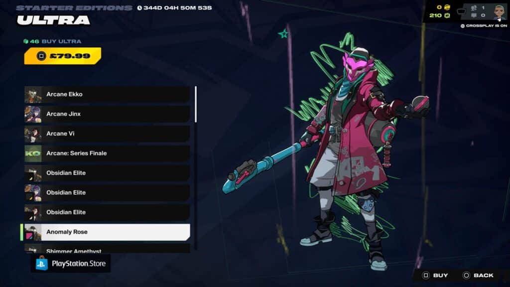 2XKOウルトラ版のアノマリーローズ衣装プレビューでは、エコーがマスクを着けて杖を持っている姿で登場する。