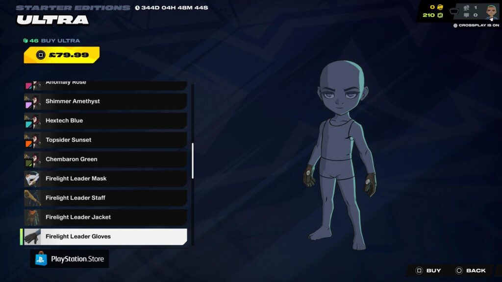 ブラウンのファイアライトリーダーグローブは、2XKOコスメティックメニューでキャラクターに装備されます。