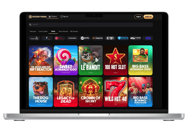 Spēļu automātu kazino ar lielāko spēļu izvēli → Golden Panda