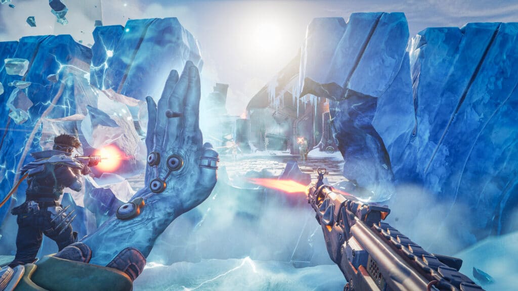 Перестрелка в Хайгарде с применением винтовок в ледяной зоне боевых действий