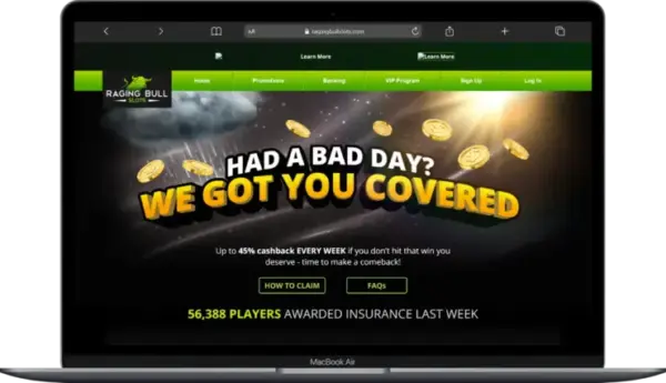 Stake Alternatives Raging Bull homepage