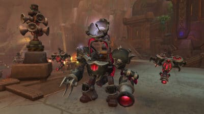 Image of Goblin robot technology from World of Warcraft.