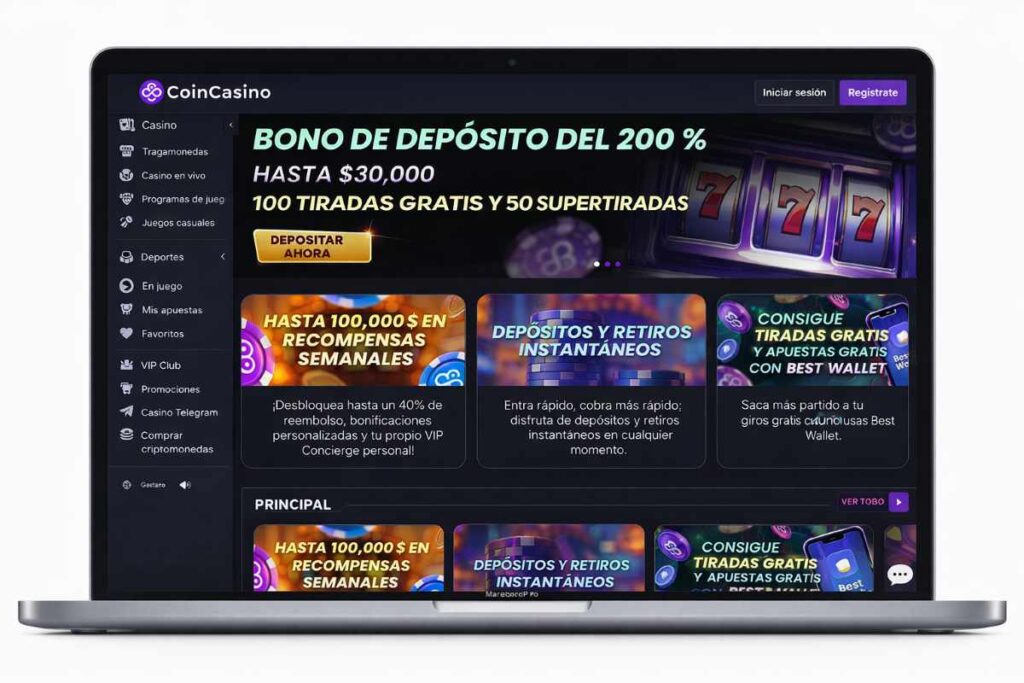 CoinCasino - Uno de los mejores casinos en línea sin licencia