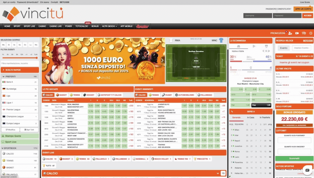 Alternative siti scommesse non AAMS: VinciTu