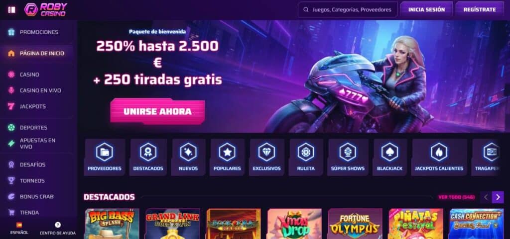 Roby Casino - Mejores casas de apuestas nuevas hoy