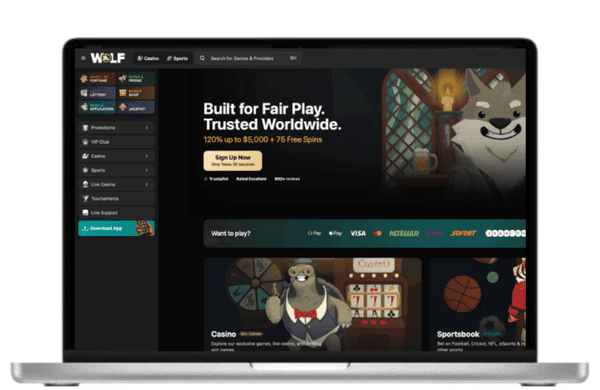 wolf.io ολα τα online casino