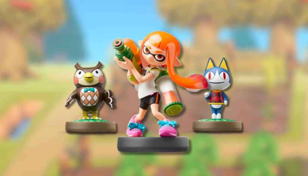 Splatoon Amiibo figurines that unlock villagers and decor in Animal Crossing: New Horizons