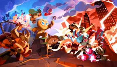 Cookie Run Kingdom artwork showing Cookies clashing in a large-scale battle scene