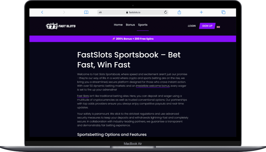 Лучшая букмекерская контора Fast Slots