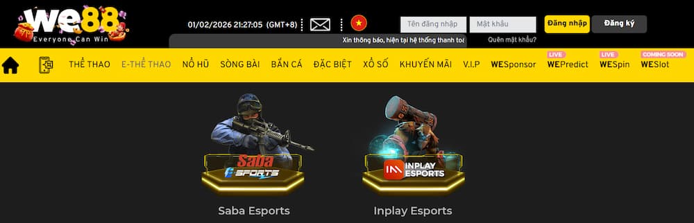 Nhà cái Esport uy tín cung cấp các sảnh cược đẳng cấp
