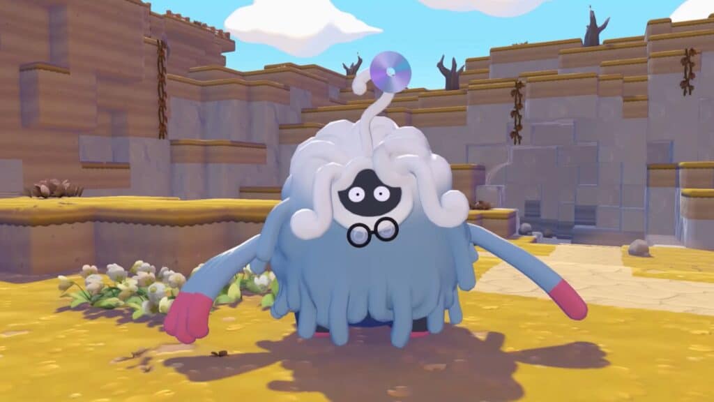 ポケモン ポコピアの明るい屋外エリアに立つタンゴース