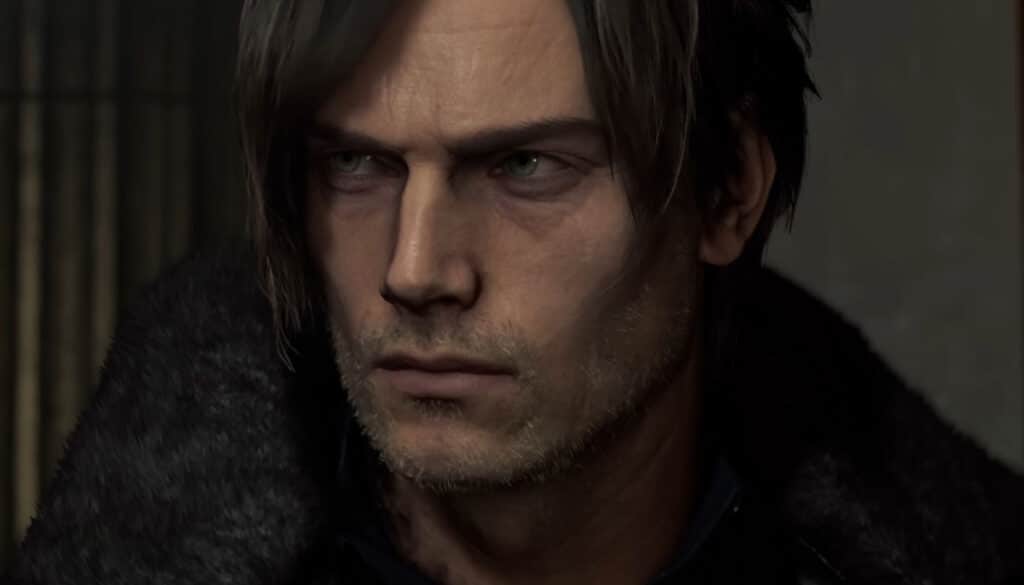 Leon Kennedy close-up in Resident Evil Requiem