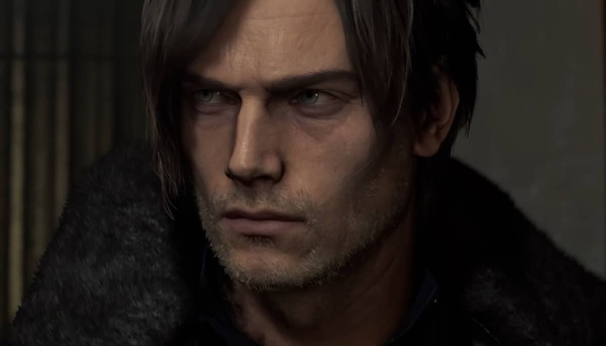 Leon Kennedy close-up in Resident Evil Requiem