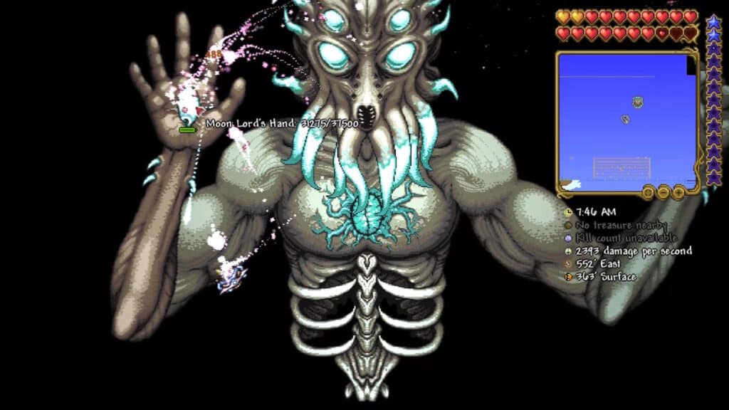 テラリア スカイブロックで月の王と戦う