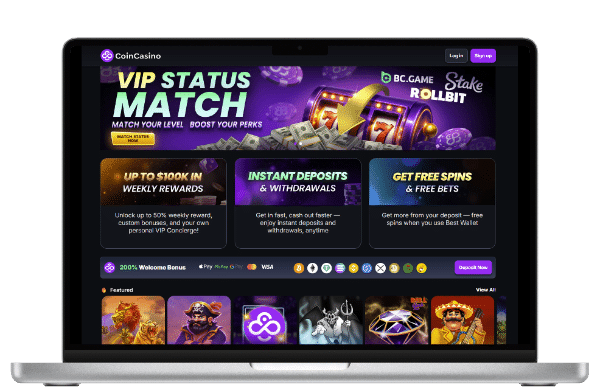 CoinCasino - best BetOnline alternative for fast payouts