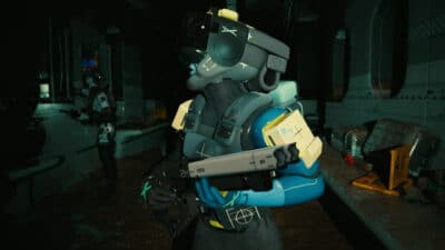 Picture of a Shell in Marathon holding a shotgun