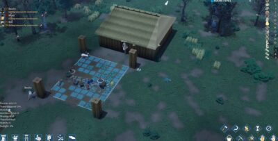 A thatched hut in Going Medieval