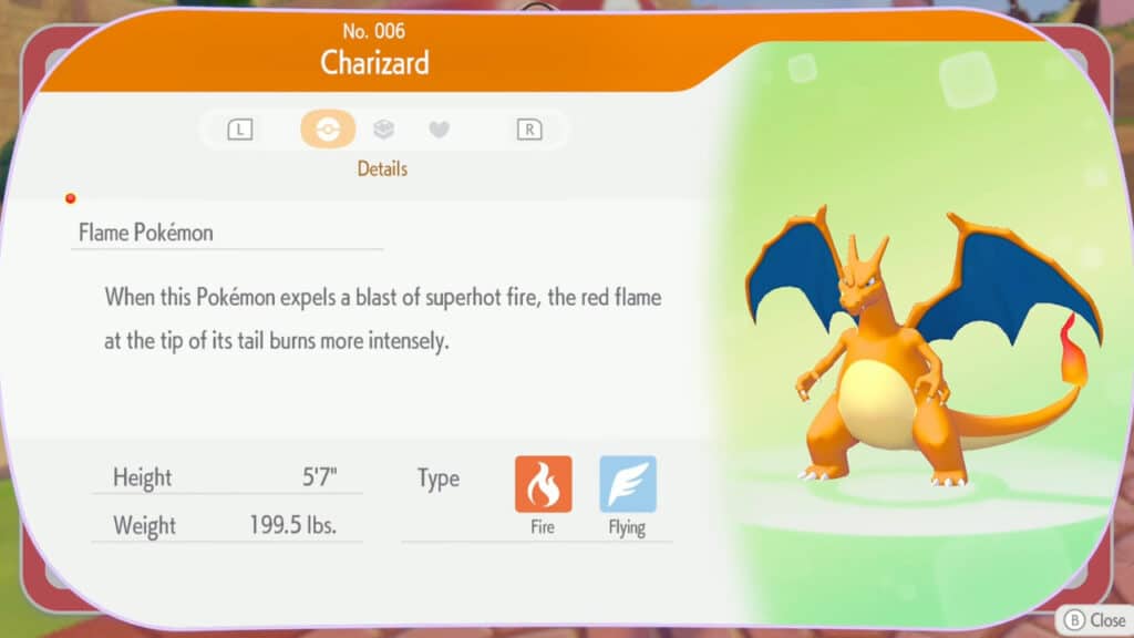pokemon pokopia charizard