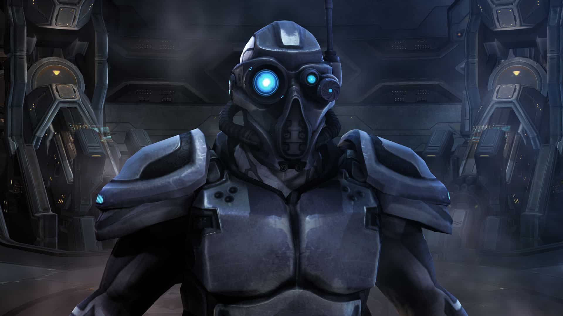 Pictue of a StarCraft 2 Terran marine.