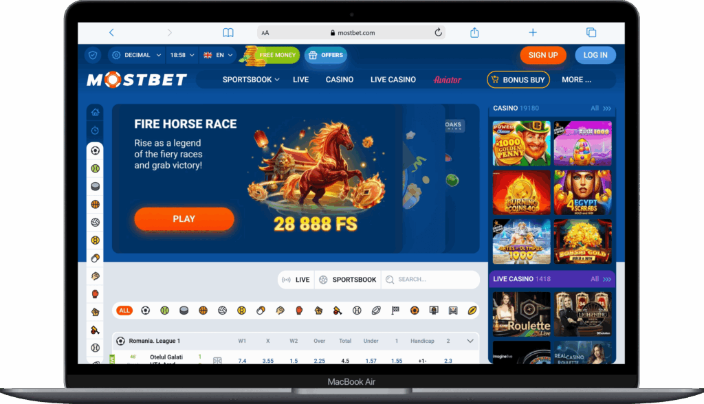 Букмекерская контора без верификации Mostbet