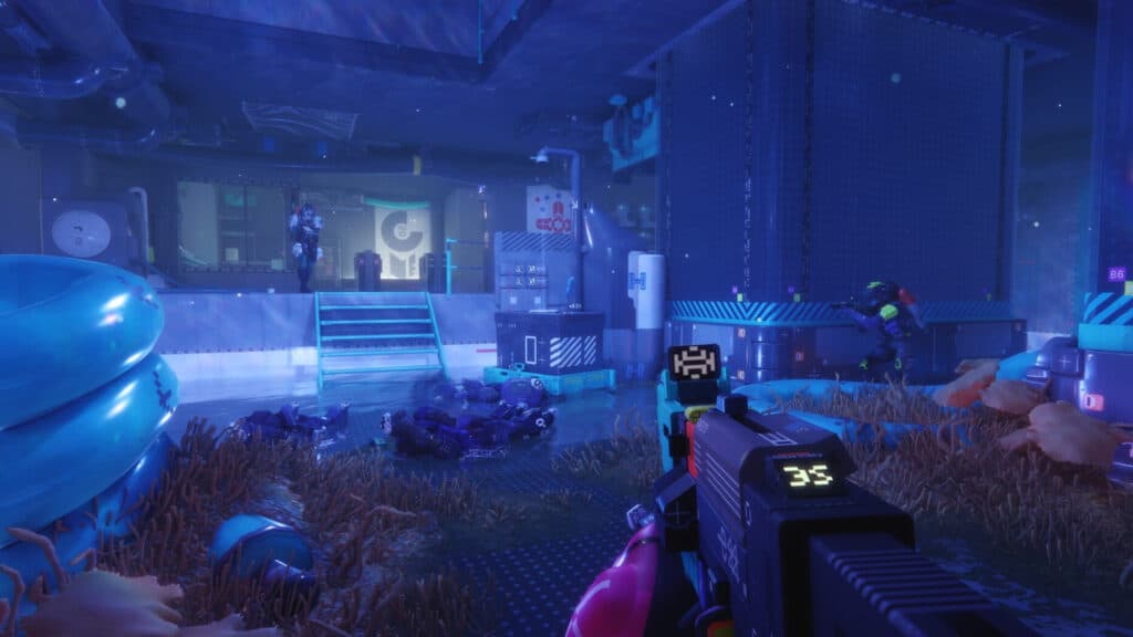 Pictue of marathon game raid facing a building.