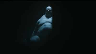 Image of a large mutant creature from the Resident Evil trailer.