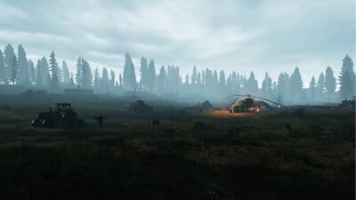 Picture of an abandoned farmers field in a military occupied zone from a game.