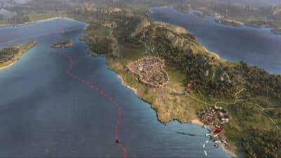 Imag of Rome from Total War Rome 2, featuring new water and land textures