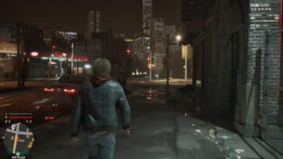 Image of a GTA-like character walking down a rough city street