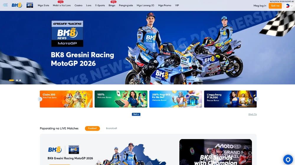 Website ng pagtaya sa Bk8