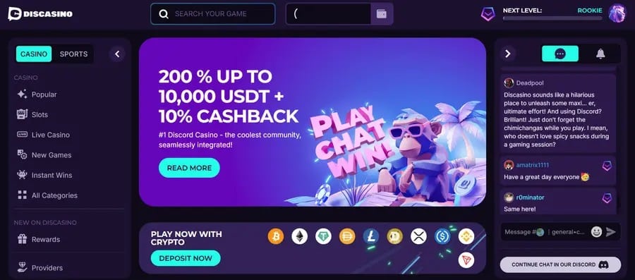 Website ng pagtaya sa Discasino