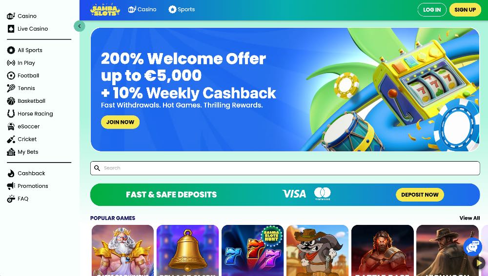 Website ng pagtaya sa Samba Slots