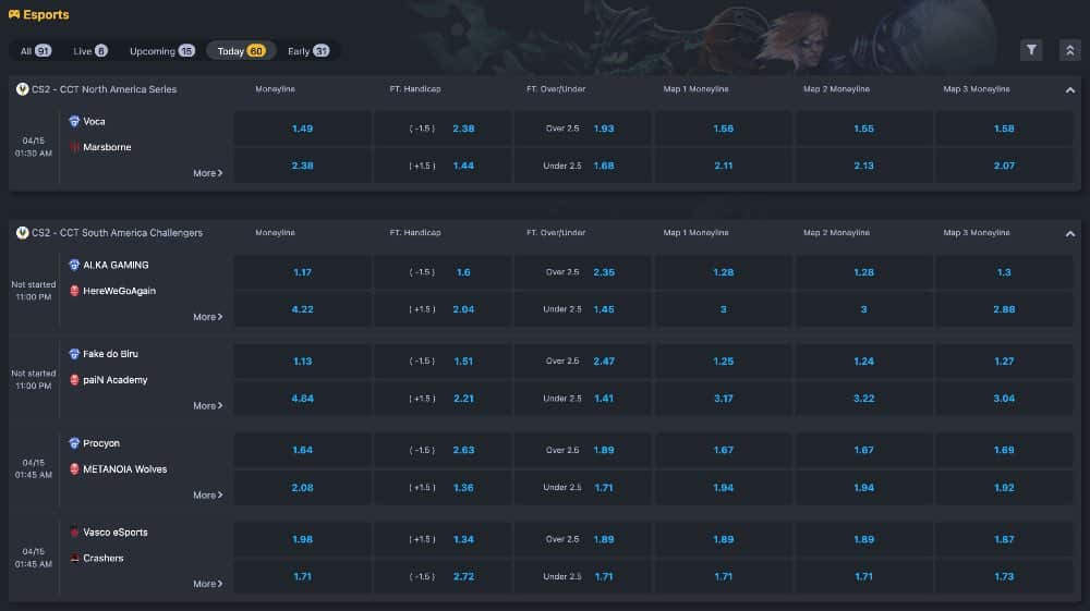 online na pagtaya sa esports