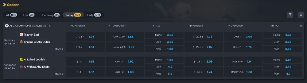 online na pagtaya sa football