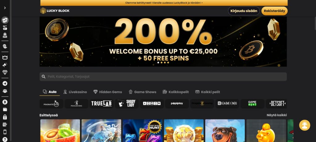 Lucky Block Casino - Uusi Verovapaakasino