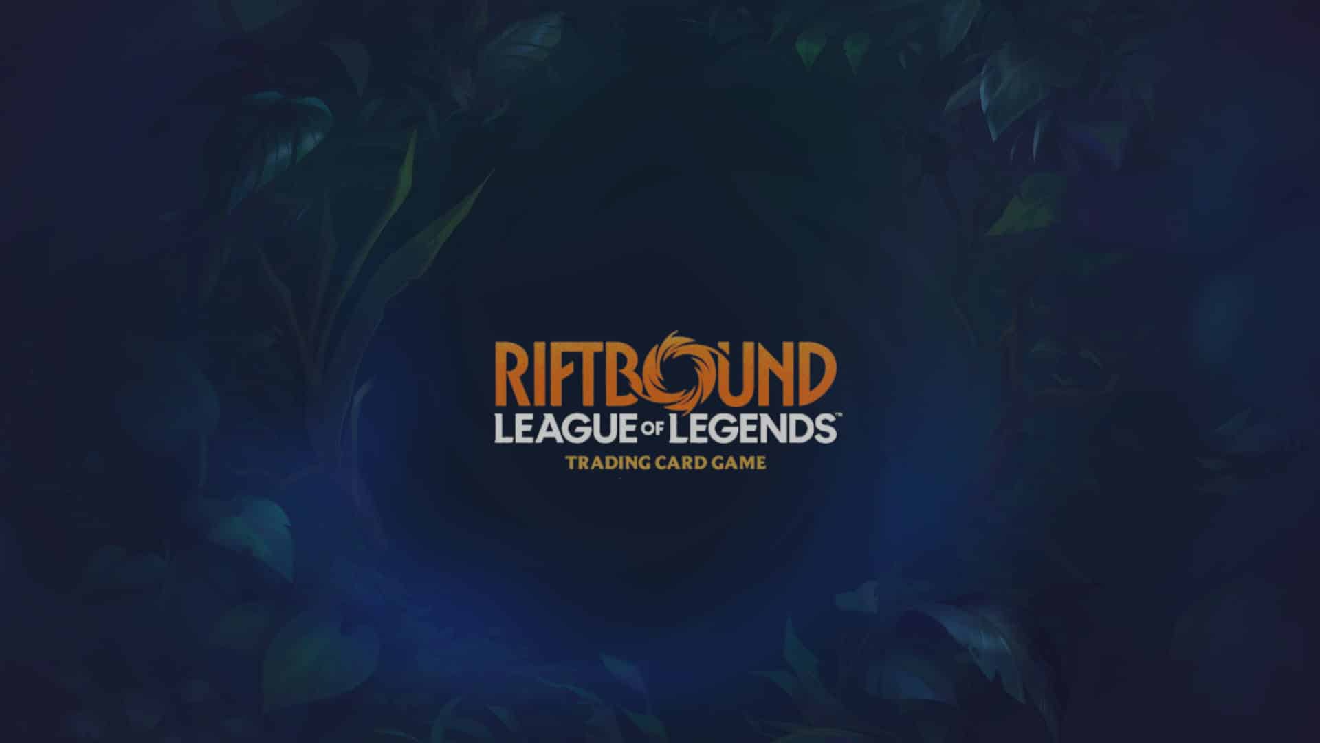 Image of Unleashed set backdrop with the Riftbound logo in the center.